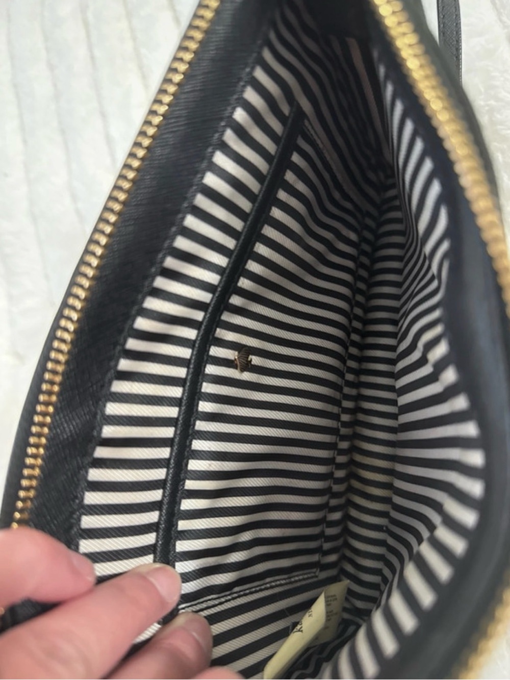 kate spade Black Saffiano Leather Crossbody with Gold Hardware - Picture 3 of 4